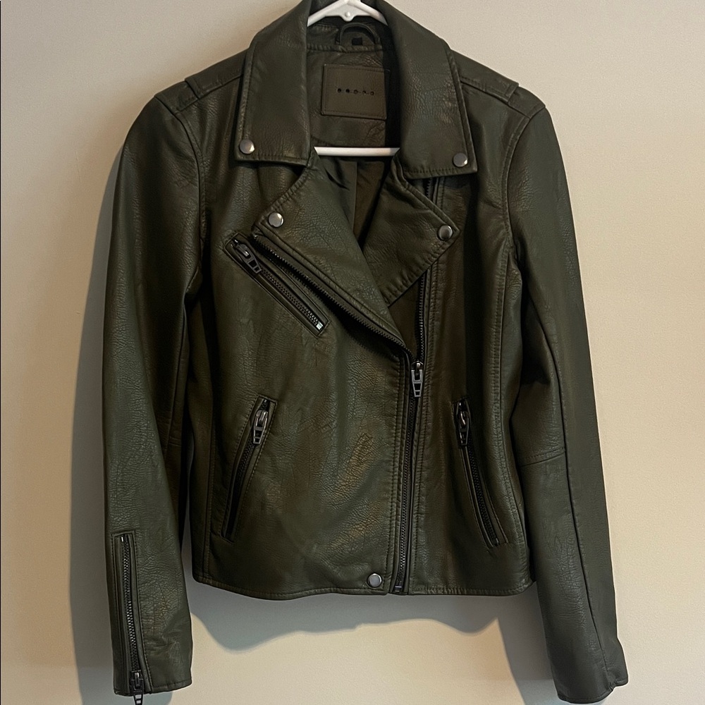 Blank NYC Forest Green Leather Jacket